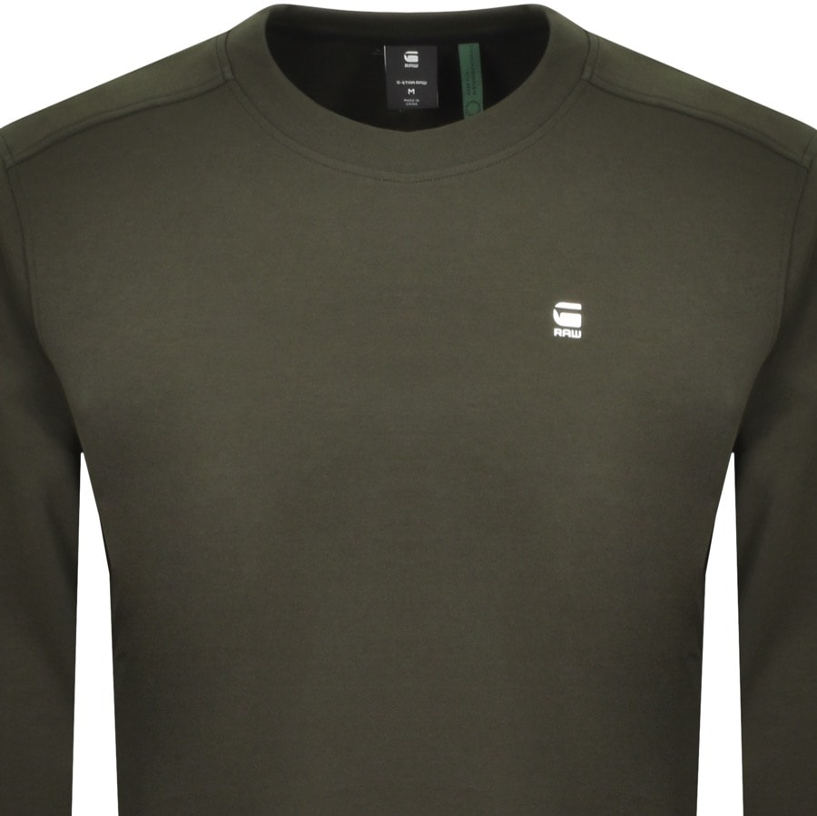 Alternative Image for ProductG Star Raw Crew Sweatshirt Green2